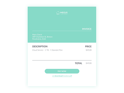 Daily UI | Challenge #46 | Invoice 46 daily dailyui invoice ui