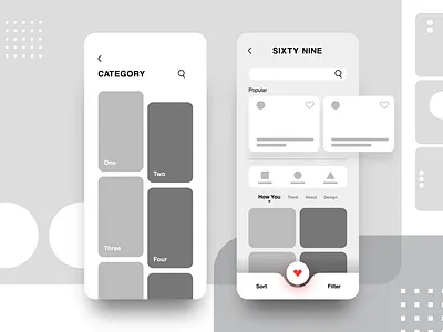 Category Page - Mobile App Design design icon ui ui design ux ux design