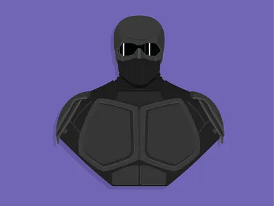 Black Noir amazon black noir character design comic illustration marvel minimal minimalism ninja superhero the boys vector