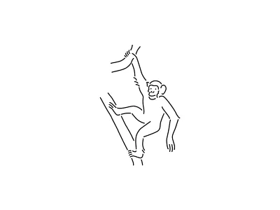 Monkey illustration character clean design icon icons illustration infographic infographic elements line icon line illustration line illustrations monkey vector vector illustration