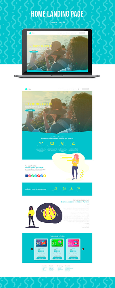 Home Landing Page adobexd diseño web home landingpage web webdesign