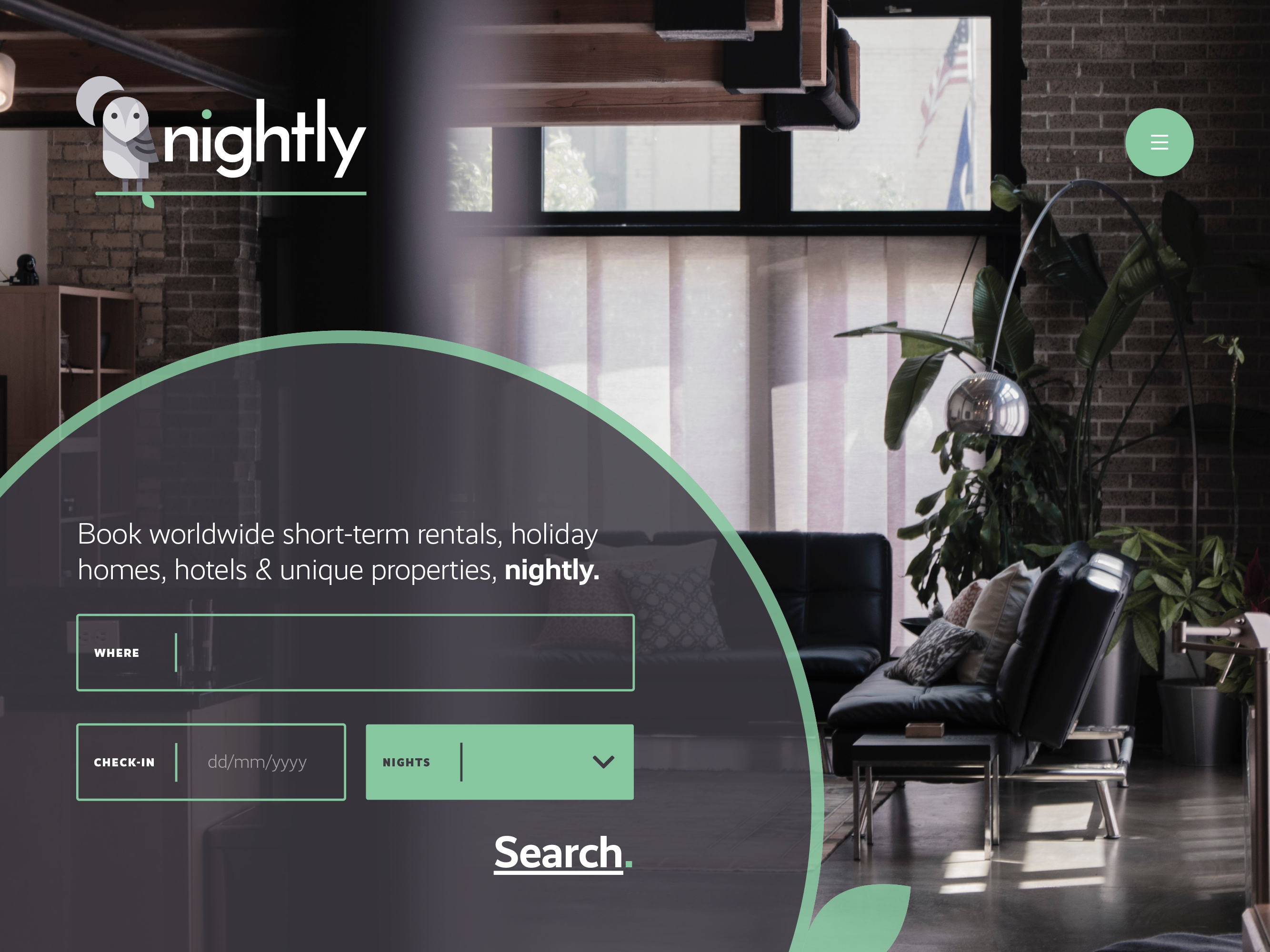 Example of Branding & Website Hero Screen