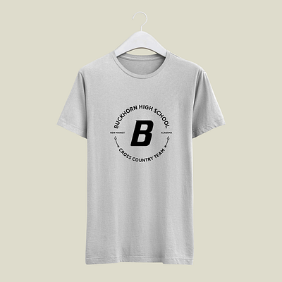 Buckhorn Cross Country Team cross country logo running school school logo sticker tshirt tshirts