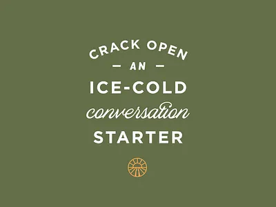 Ice-Cold Convos beer gotham ice cold lockup type typeface typography