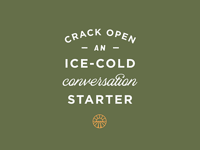 Ice-Cold Convos beer gotham ice cold lockup type typeface typography