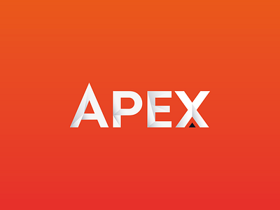 Apex logo typogaphy vector