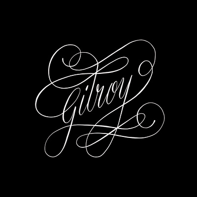 Gilroy hand lettering lettering script type typography