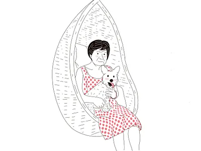 Nanay dog line line art mother nanay nanay philippines