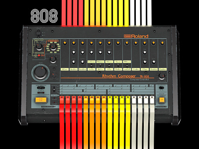 RT-808 3d render 3d rendering 808 808 state dance music electronic music