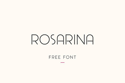 Rosarina Free Font font font family free font free fonts freebie freebies typeface typefaces typogaphy typography
