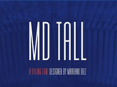 MD Tall Free Font design font font family free font free fonts illustration logo typeface typefaces typogaphy typography