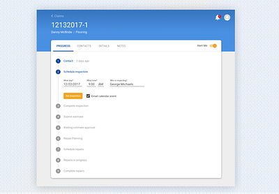 CTSO - Insurance Claim Agent Portal app app design desktop app ui ux