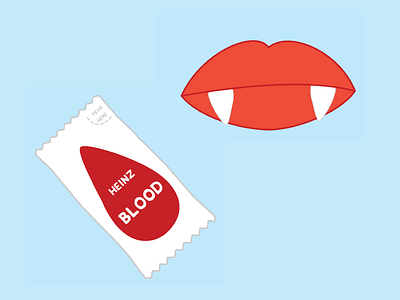 Sweet Tooth design illustration illustrator lips vampire