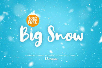 Big Snow Free Font design font font family free font free fonts free typeface freebie freebies typeface typography