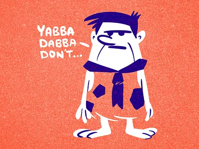 Retro Rewind drawing flintstones illustration ipad pro retro sketch