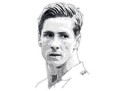 Fernando Torres art art portrait commission commission open design design art digital portrait face fernando torres figure football footballer people portrait portrait art spanish