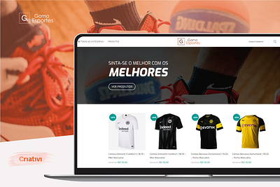 E-Commerce Gama Esportes ecommerce shop sport woocommerce wordpress theme