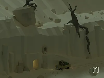 Lost Civilization (?) 3d blender desert design