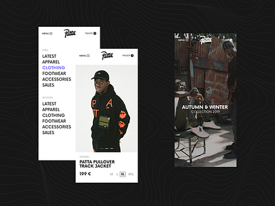 Patta design landing minimal mobile patta simple style ui urban ux valentin semes web webdesign webpage website