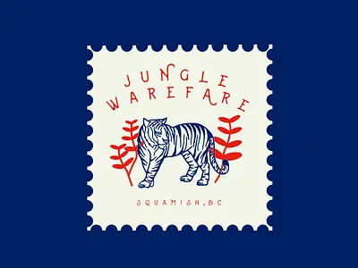 Jungle Warefare Multi-Pitch abstract beige branding caitlin aboud design illustration logo modern simple typography