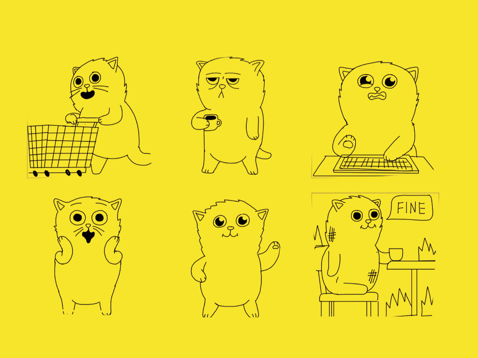 Process for iMessage Sicker Set character character animation gifs giphy illustration snapchat stickers stickers for imessage tenor