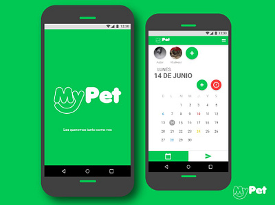 Home page My pet app concept creative design ui ux vector visual