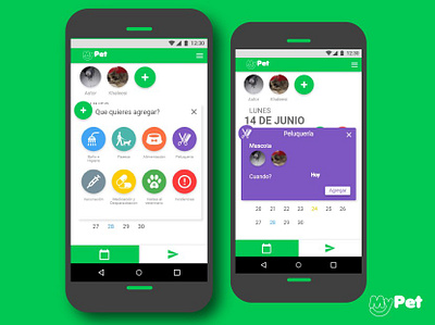 adding Events My pet app concept creative design ui ux vector visual