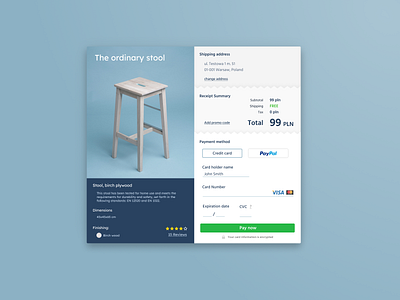 Daily UI 002 - Credit Card Checkout checkout creditcardcheckout daily 002 dailyui web