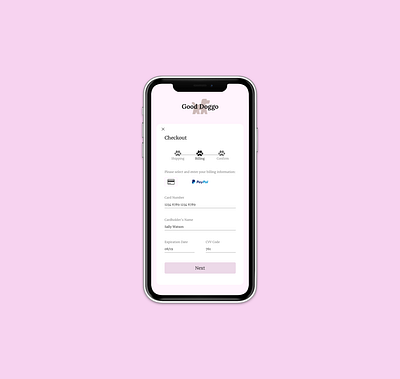 Daily UI 002- Checkout Form dailyui dailyui 002 design dog ui ux