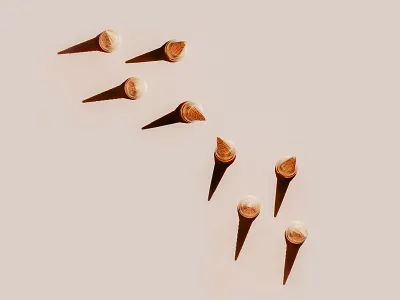 Not screaming over a difference of opinion. design framesbyams icecream minimalist photography prop styling set styling stilllife