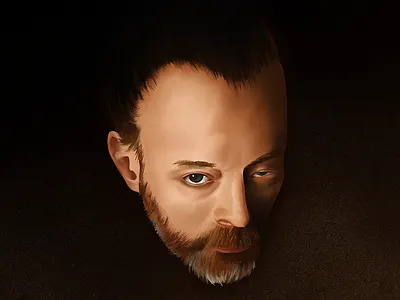 Thom Yorke anima drawing illustration illustrative music musician musician portrait painterly portrait procreate radiohead realism representational thom thom yorke
