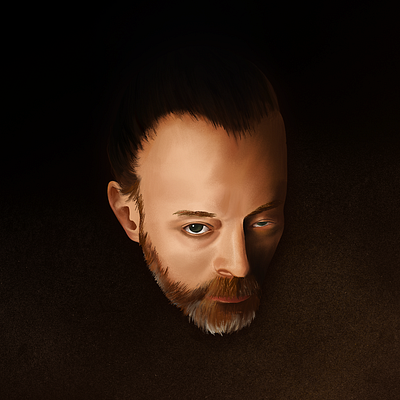 Thom Yorke anima drawing illustration illustrative music musician musician portrait painterly portrait procreate radiohead realism representational thom thom yorke