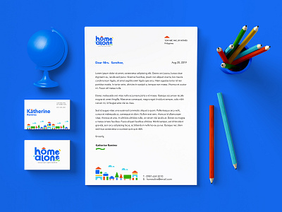 Home Alone Stationary Design branding design identity design illustration logo design wordmark