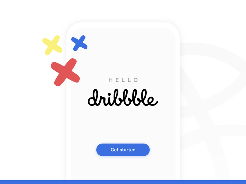 Hello Dribbble! animation debut dribbble first shot hello hello dribbble ui ux