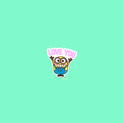 Love Minion cute cute art design illustration kawaii kawaii art vector