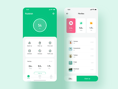 Clean up App - 01 app design icon ui ux