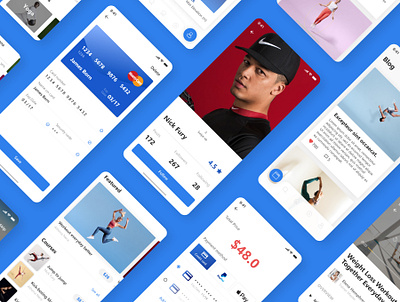 Beside Fitness App UI Kit Design app capi creative design fitness fitness app mobile ui kit