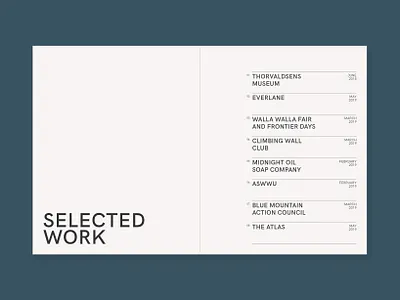 Portfolio book graphic design layout design portfolio project layout