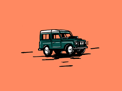 Defender doodle car car art defender illustration ipadpro landrover