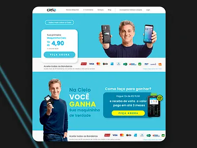 Reconstrução de Site - Cielo cielo designweb site ui ui design uidesign uxdesign uxui webdesign