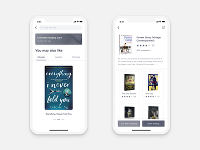 Library App design illustration ui 设计