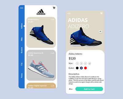 Shoes Market App adobexd app branding illustration minimal mockup type ui ux website