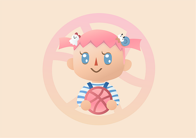 Animal Crossing Profile Pic animal animal crossing animalcrossing cute dribbble game illustration illustrator nintendo profile profile pic sanrio vector videogame