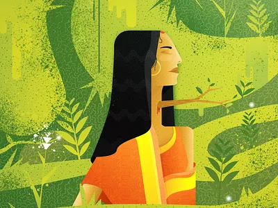 Wounded Woman art character design drawing drawthisinyourstyle illustration illustrator vector