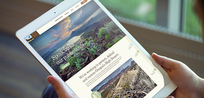 Oregon Natural Desert Association design ui