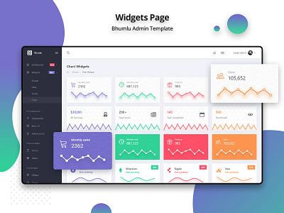 Bhumlu Admin Template Widgets admin admin dashboard admin design admin panel admin template branding dribbble dribbble shots premium design ui design ui ux
