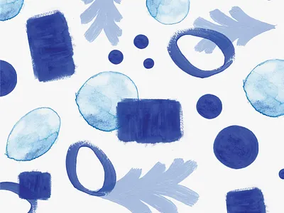 Watercolour Pattern abstract blue painting pattern watercolour