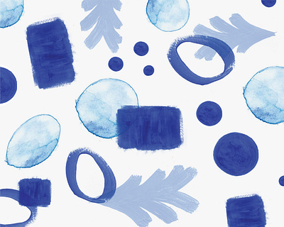 Watercolour Pattern abstract blue painting pattern watercolour