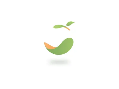 a Slice of Fruit branding and identity fresh fruit green logo concept orange