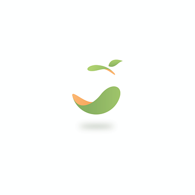 a Slice of Fruit branding and identity fresh fruit green logo concept orange